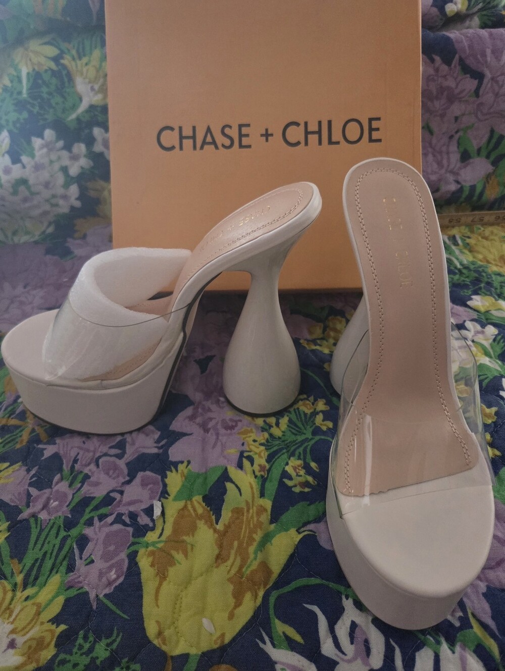 Chase & Chloe Miranda Sculpted Platform Sandal
